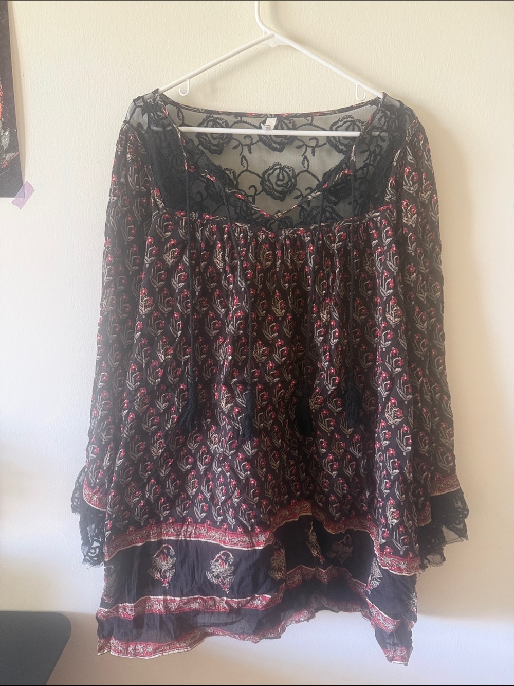 Free People Flowy Floral Mini Dress